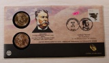 Chester Arthur $1 Coin Cover, 2012, US Mint, Philadelphia & Denver