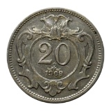 Austria 1908 20 Heller Coin