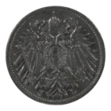 1908 Austria 20 Heller Coin, Austro-Hungarian Empire