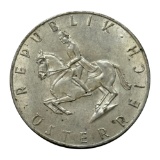1961 Austria 5 Schilling Coin