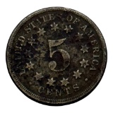 1867 Shield Nickel, 5 Cent Coin, United States
