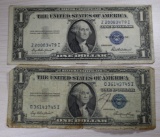 1935 E and F $1.00 Silver Certificates, sells times the money