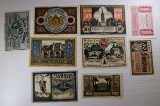 9 pcs- Notgeld Emergency Currency, 10/25/50 Pfennig, sells times the money