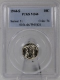 1944-S Mercury Dime in PCGS MS66 Holder