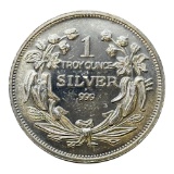 1 Troy Ounce Silver Coin .999, Seated Liberty Design