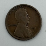 1911-S Lincoln Wheat Cent Coin