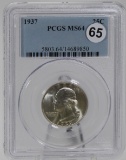 1937 Washington Quarter in PCGS MS64 Banknote