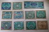 11 pcs- Military Payment Certificates & Military Currency Notes, sells times the money