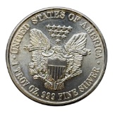 One Troy Ounce .999 Silver Round