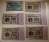 6- Early German Banknotes, sells times the money
