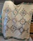 Vintage Hand-Stitched Star Pattern Quilt, Multi-Colored,  Approx 72 x 88 inches