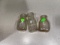 Vintage Clear Glass Milk Bottles, 1/2 Pint Each, Set of 3