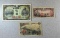 3- Japanese Occupation Currency Notes, 5 Yen, 10 Yen, 50 Sen, sells times the money