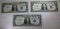 3- 1957A Silver Certificates, sells times the money