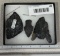 Arrowheads and Artifacts - Frame of 3 artifacts from Hocking Co OH largest 3