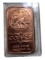 1 oz Copper Bullion Bar, .999 Fine, Walking Liberty Design