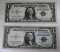 2- 1935 Silver Certificates, series C and D, sells times the money