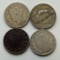 3 Liberty V Nickels and 1- 35% silver war nickel