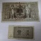 1910 German 1000 Mark and 1937  1 Rentenmark Banknotes, sells times the money