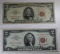 1963 $2.00 and $5.00 Red Seal Notes, sells times the money