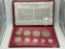 Franklin Mint Coinage of Jamaica 1979 Specimen Set, 9 Denominations, Brilliant Uncirculated