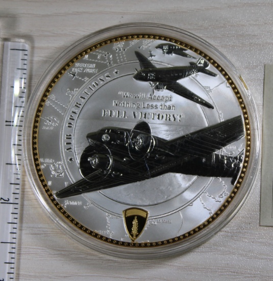 Operation Overlord Normandy Landings Commemorative Coin, WWII D-Day Theme