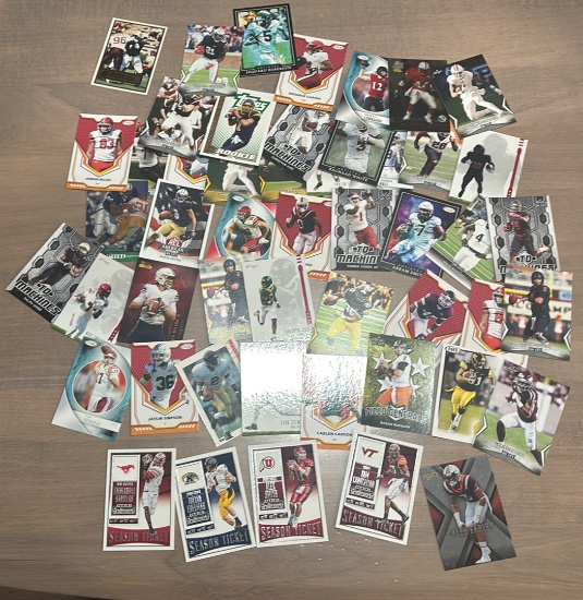 50 College Football Cards Including Julian Edelman, And Alex Smith