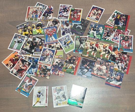 43 Michigan College Football Cards Including Chris Evans Rookie Card