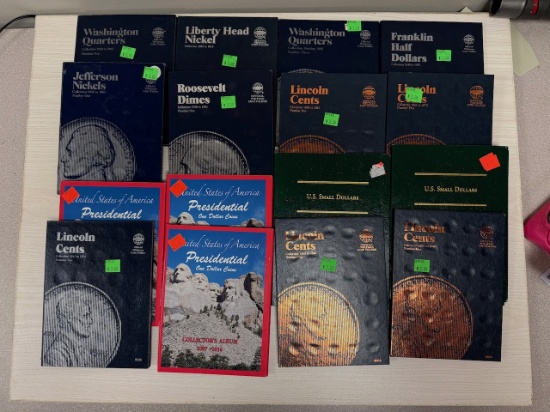 16- ASST COIN FOLDERS