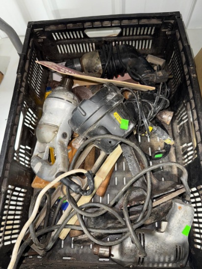 Assorted Corded Electric Power Tools with Accessories