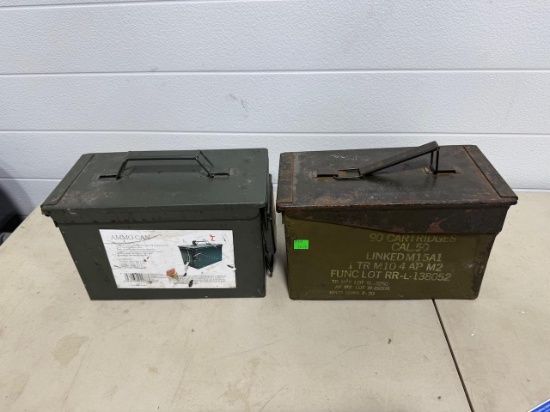 2- Metal Ammunition Boxes, sells times the money