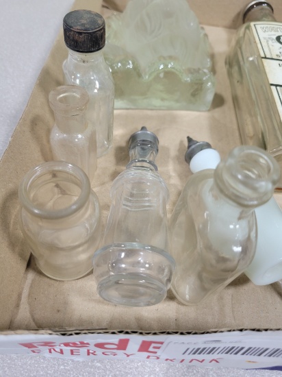 Vintage Watkins Vanilla Bottle and Decorative Glass Collection, 11 fl oz