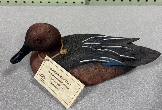 Duck Decoy by Jules A. Bouillett - Cinnamon Teal