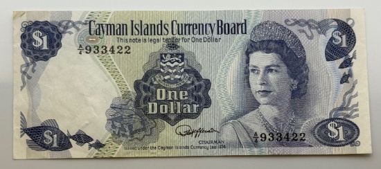 Cayman Islands 1974 One Dollar Banknote