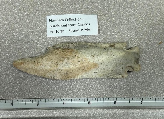 Arrowheads and Artifacts - Etley Point 4 3/4" Mo Nice!
