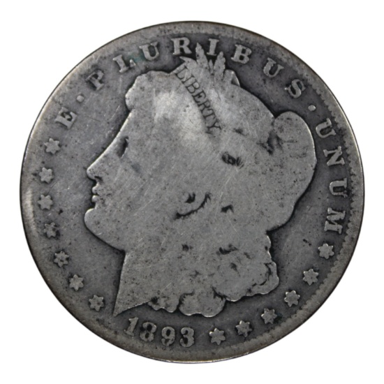 KEY DATE- 1893-O Morgan Silver Dollar, 90% silver