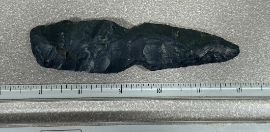 Arrowheads and Artifacts - Coshocton Knife with spoke shaves in both sides 5" central Ohio