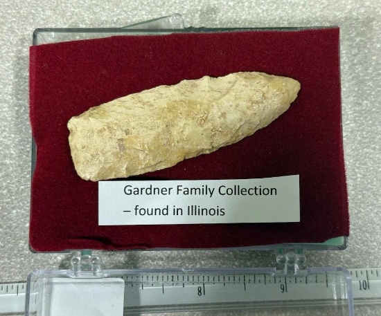 Arrowheads and Artifacts - Paleo Lance 2 3/4" found in Illinois