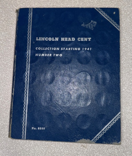 Lincoln Head Cent Collection Book 1941 Onward
