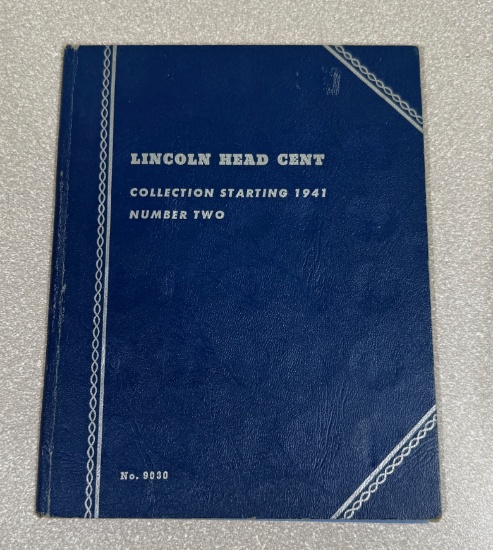 Lincoln Head Cent Collection Book 1941-1961, 48 Coins