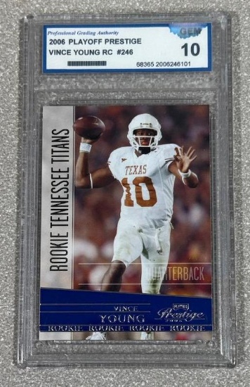 Vince Young RC Grade 10 2006 Playoff