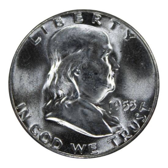 1955 "Bugs Bunny" Franklin Half Dollar, 90% silver