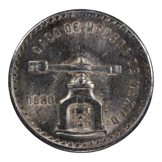 Casa De Moneda 1980 Mexico 1 Onza Silver .925 silver