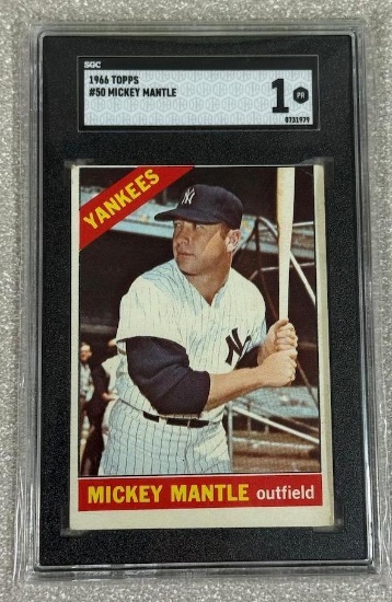 Mickey Mantle 1966 Topps # 50 SGC 1