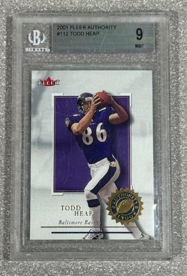 Todd Heap Ravens RC Beckett 9 Fleer