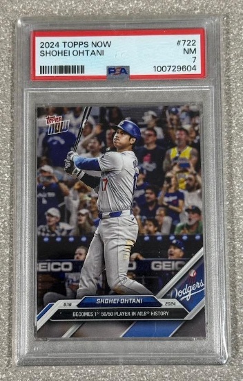 Shohei Ohtani 2024 Topps Now PSA 7 nice card