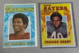 1971 Topps Posters lot of 2 including Gale Sayers and Washington