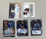Baseball Autos lot of 5 Tigers, Mariners, Giants +