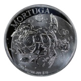 Zombucks Morguga Silver Coin, .999 Fine Silver, 1 oz