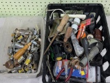 Assorted Tools & Plumbing Supplies, Includes Saw & Pliers, Various Brands